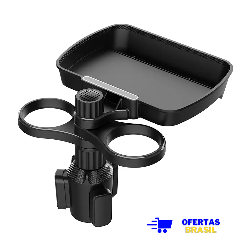 Suporte Veicular Para Carro Bebida Lanche Porta-copo Bandeja- OFB 2.0